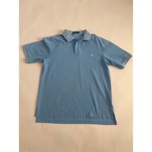 POLO BY RALPH LAUREN POLO 100% COTTON MENS SHORT SLEEVE LARGE TALL BLUE